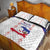 Haiti Football Quilt Bed Set Les Grenadiers Veve Vodou White - Wonder Print Shop