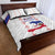 Haiti Football Quilt Bed Set Les Grenadiers Veve Vodou White - Wonder Print Shop