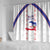 Haiti Football Shower Curtain Les Grenadiers Veve Vodou White - Wonder Print Shop