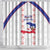 Haiti Football Shower Curtain Les Grenadiers Veve Vodou White - Wonder Print Shop