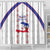 Haiti Football Shower Curtain Les Grenadiers Veve Vodou White - Wonder Print Shop