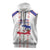 Custom Haiti Football Sleeveless Zip Hoodie Les Grenadiers Veve Vodou White - Wonder Print Shop