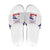 Haiti Football Slide Sandals Les Grenadiers Veve Vodou White - Wonder Print Shop