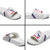 Haiti Football Slide Sandals Les Grenadiers Veve Vodou White - Wonder Print Shop