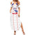 Custom Haiti Football Summer Maxi Dress Les Grenadiers Veve Vodou White - Wonder Print Shop