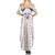 Custom Haiti Football Summer Maxi Dress Les Grenadiers Veve Vodou White - Wonder Print Shop