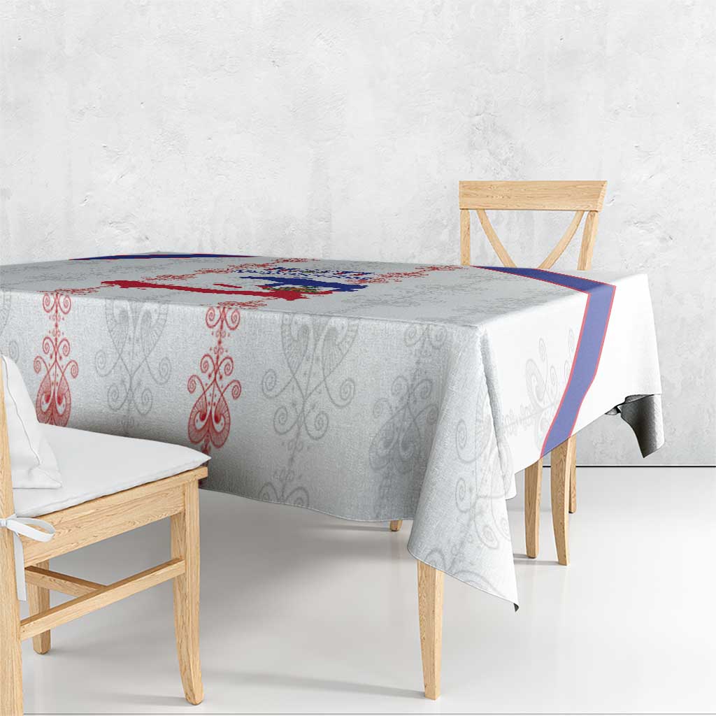 Haiti Football Tablecloth Les Grenadiers Veve Vodou White - Wonder Print Shop
