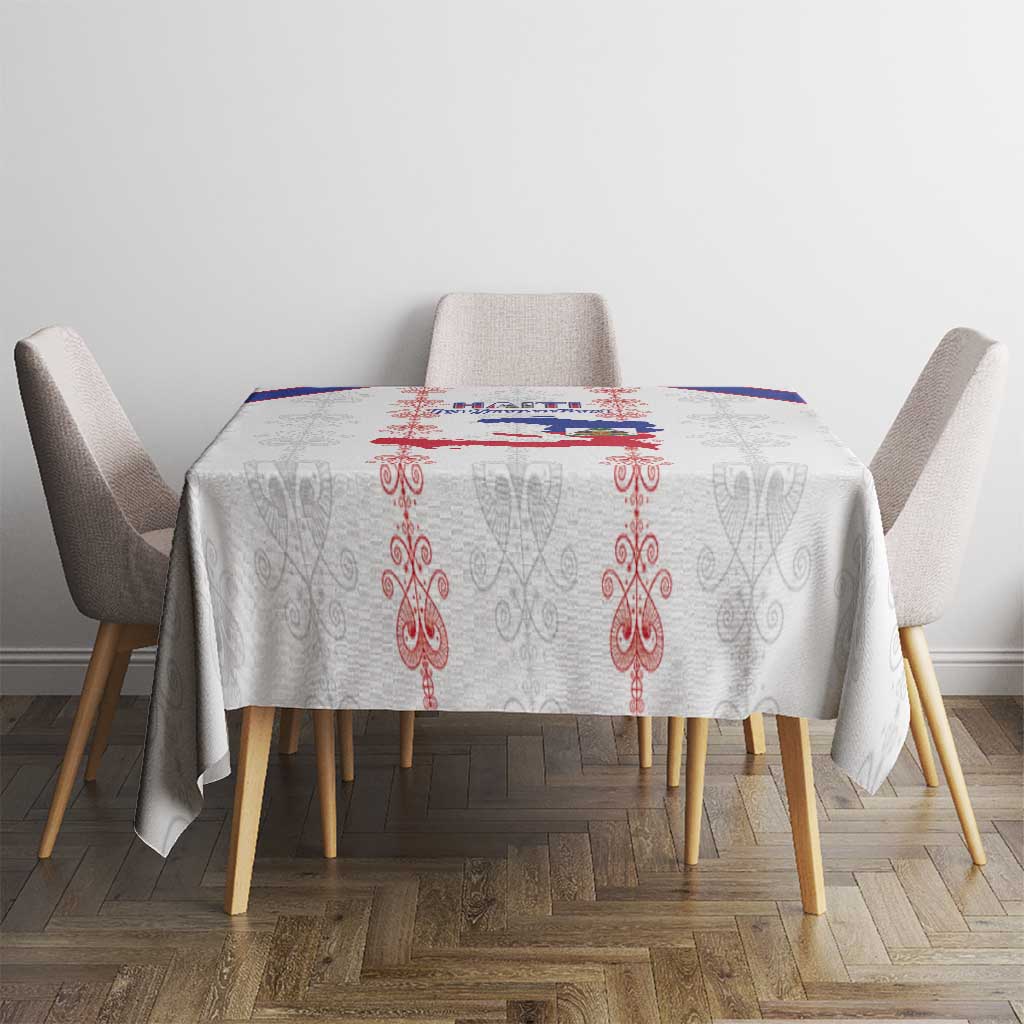 Haiti Football Tablecloth Les Grenadiers Veve Vodou White - Wonder Print Shop