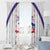 Haiti Football Window Curtain Les Grenadiers Veve Vodou White - Wonder Print Shop