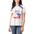 Custom Haiti Football Women Polo Shirt Les Grenadiers Veve Vodou White - Wonder Print Shop