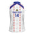 Custom Haiti Football Women Sleeveless Polo Shirt Les Grenadiers Veve Vodou White - Wonder Print Shop