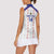 Custom Haiti Football Women Sleeveless Polo Shirt Les Grenadiers Veve Vodou White - Wonder Print Shop