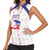 Custom Haiti Football Women Sleeveless Polo Shirt Les Grenadiers Veve Vodou White - Wonder Print Shop