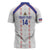 Custom Haiti Football Zipper Polo Shirt Les Grenadiers Veve Vodou White - Wonder Print Shop