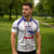 Custom Haiti Football Zipper Polo Shirt Les Grenadiers Veve Vodou White - Wonder Print Shop