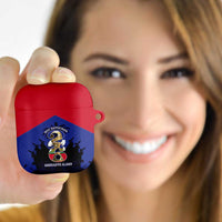 Les Grenadiers Haiti Football AirPods Case 2026 Nou Retounen Blue Version - Wonder Print Shop