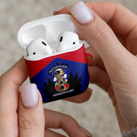 Les Grenadiers Haiti Football AirPods Case 2026 Nou Retounen Blue Version - Wonder Print Shop