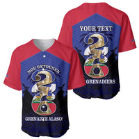 Personalized Les Grenadiers Haiti Football Baseball Jersey 2026 Nou Retounen Blue Version - Wonder Print Shop