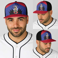 Les Grenadiers Haiti Football Baseball Net Cap 2026 Nou Retounen Blue Version - Wonder Print Shop