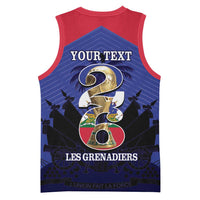 Personalized Les Grenadiers Haiti Football Basketball Jersey 2026 Nou Retounen Blue Version - Wonder Print Shop