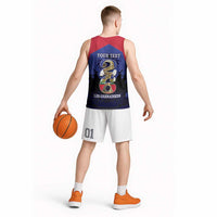 Personalized Les Grenadiers Haiti Football Basketball Jersey 2026 Nou Retounen Blue Version - Wonder Print Shop