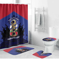 Les Grenadiers Haiti Football Bathroom Set 2026 Nou Retounen Blue Version - Wonder Print Shop