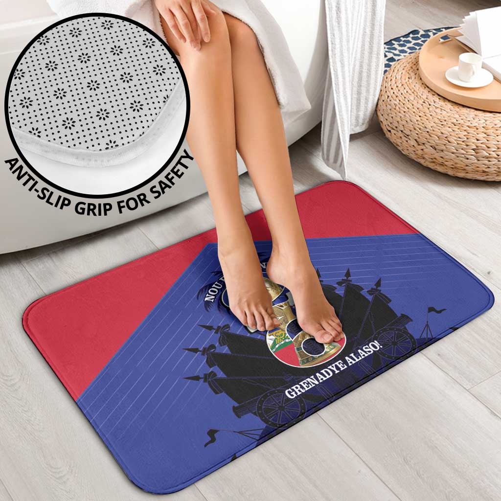 Les Grenadiers Haiti Football Bathroom Set 2026 Nou Retounen Blue Version - Wonder Print Shop