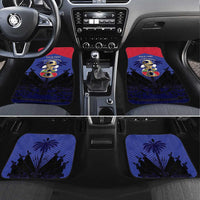 Personalized Les Grenadiers Haiti Football Car Mats 2026 Nou Retounen Blue Version - Wonder Print Shop