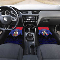 Personalized Les Grenadiers Haiti Football Car Mats 2026 Nou Retounen Blue Version - Wonder Print Shop