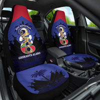 Les Grenadiers Haiti Football Car Seat Cover 2026 Nou Retounen Blue Version - Wonder Print Shop
