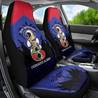 Les Grenadiers Haiti Football Car Seat Cover 2026 Nou Retounen Blue Version - Wonder Print Shop