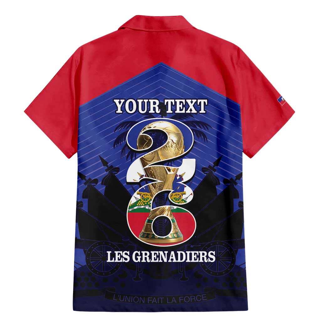 Personalized Les Grenadiers Haiti Football Family Matching Mermaid Dress and Hawaiian Shirt 2026 Nou Retounen Blue Version - Wonder Print Shop