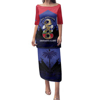 Personalized Les Grenadiers Haiti Football Family Matching Puletasi and Hawaiian Shirt 2026 Nou Retounen Blue Version - Wonder Print Shop