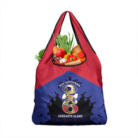 Les Grenadiers Haiti Football Grocery Bag 2026 Nou Retounen Blue Version - Wonder Print Shop