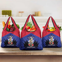 Les Grenadiers Haiti Football Grocery Bag 2026 Nou Retounen Blue Version - Wonder Print Shop