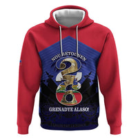 Personalized Les Grenadiers Haiti Football Hoodie 2026 Nou Retounen Blue Version - Wonder Print Shop
