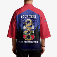 Personalized Les Grenadiers Haiti Football Kimono 2026 Nou Retounen Blue Version - Wonder Print Shop