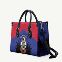 Les Grenadiers Haiti Football Leather Bag 2026 Nou Retounen Blue Version - Wonder Print Shop