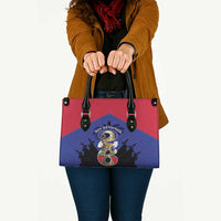 Les Grenadiers Haiti Football Leather Bag 2026 Nou Retounen Blue Version - Wonder Print Shop