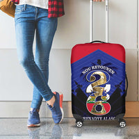 Les Grenadiers Haiti Football Luggage Cover 2026 Nou Retounen Blue Version - Wonder Print Shop