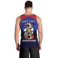 Personalized Les Grenadiers Haiti Football Men Tank Top 2026 Nou Retounen Blue Version - Wonder Print Shop