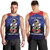 Personalized Les Grenadiers Haiti Football Men Tank Top 2026 Nou Retounen Blue Version - Wonder Print Shop