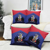 Les Grenadiers Haiti Football Pillow Cover 2026 Nou Retounen Blue Version - Wonder Print Shop