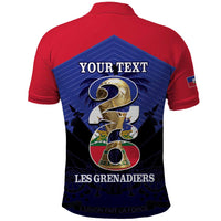 Personalized Les Grenadiers Haiti Football Polo Shirt 2026 Nou Retounen Blue Version - Wonder Print Shop