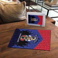 Les Grenadiers Haiti Football Puzzle 2026 Nou Retounen Blue Version - Wonder Print Shop