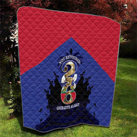 Les Grenadiers Haiti Football Quilt 2026 Nou Retounen Blue Version - Wonder Print Shop