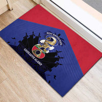 Les Grenadiers Haiti Football Rubber Doormat 2026 Nou Retounen Blue Version - Wonder Print Shop