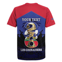Personalized Les Grenadiers Haiti Football Rugby Jersey 2026 Nou Retounen Blue Version - Wonder Print Shop