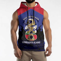 Personalized Les Grenadiers Haiti Football Sleeveless Hoodie 2026 Nou Retounen Blue Version - Wonder Print Shop