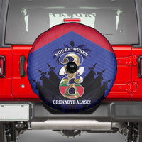 Les Grenadiers Haiti Football Spare Tire Cover 2026 Nou Retounen Blue Version - Wonder Print Shop
